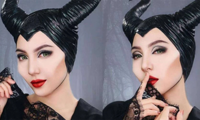 Hóa trang thành Maleficent