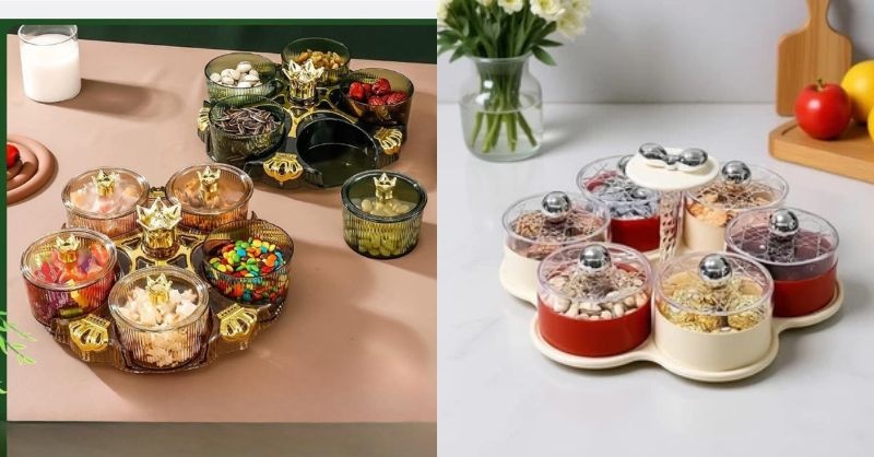 Mẫu khay đựng mứt hình chiếc tô