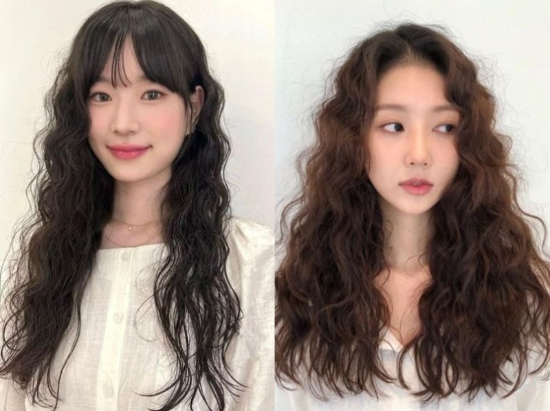 Kiểu tóc nữ uốn xoăn Hippie