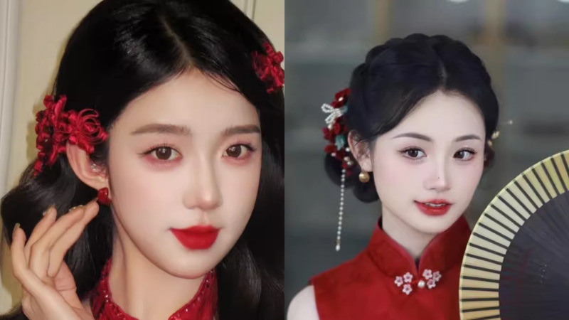 Makeup Tết phong cách Trung Quốc