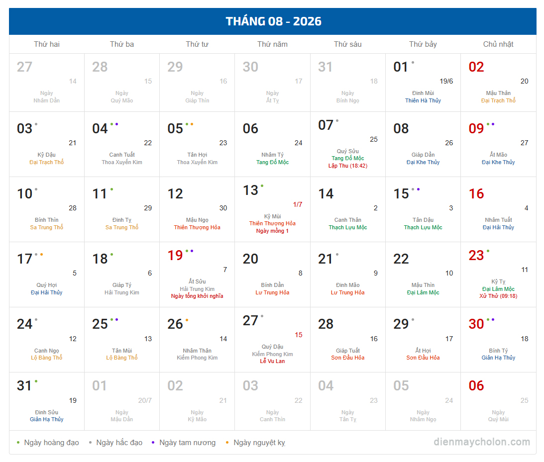 Tháng lễ Vu Lan Báo Hiếu và Cách mạng Tháng Tám