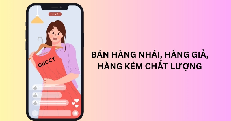 Lỗi F02 Shopee do đăng bán hàng nhái 