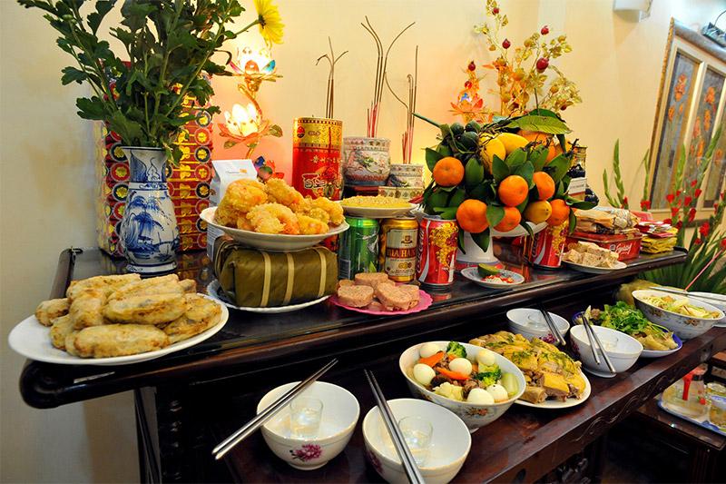 Mâm đồ cúng ngày Tết