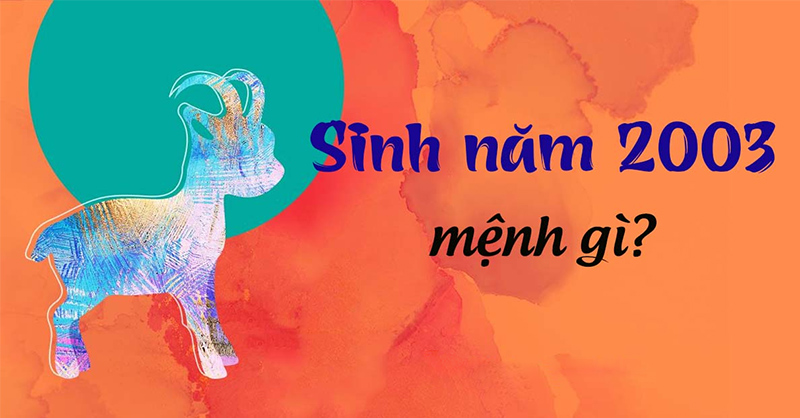 Sinh năm 2003 mệnh gì? Khám phá vận mệnh và tử vi tuổi Quý Mùi