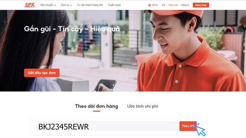 Hướng dẫn tra vận đơn Shopee Express