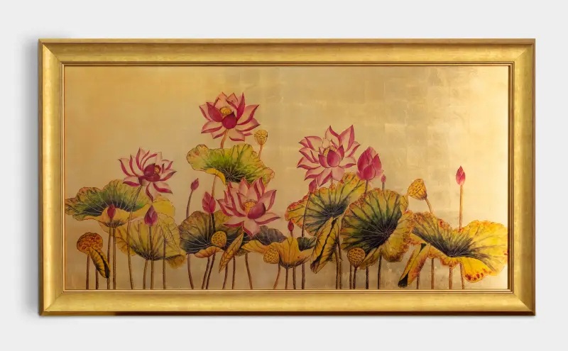 Tranh sơn mài quà tết dương lịch