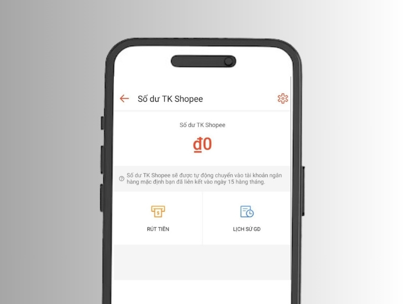 Số dư tài khoản Shopee 