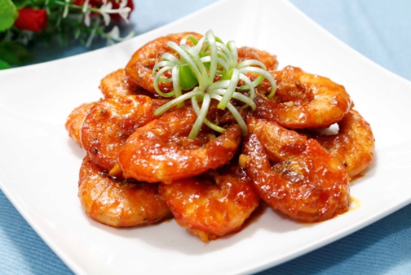 Tôm sốt chua ngọt thấm vị