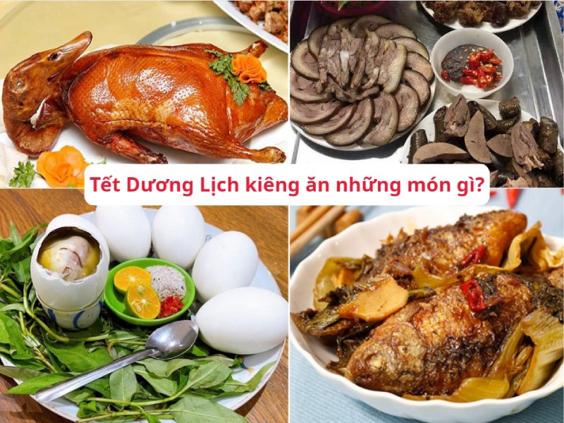 Các món ăn hạn chế sử dụng trong Tết Dương Lịch