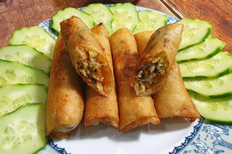 Chả giò chay vàng giòn thơm ngon