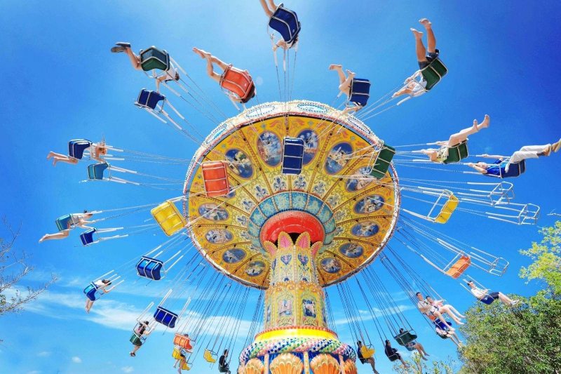 Trải nghiệm hệ thống trò chơi tại công viên Thỏ trắng Lê Thị Riêng