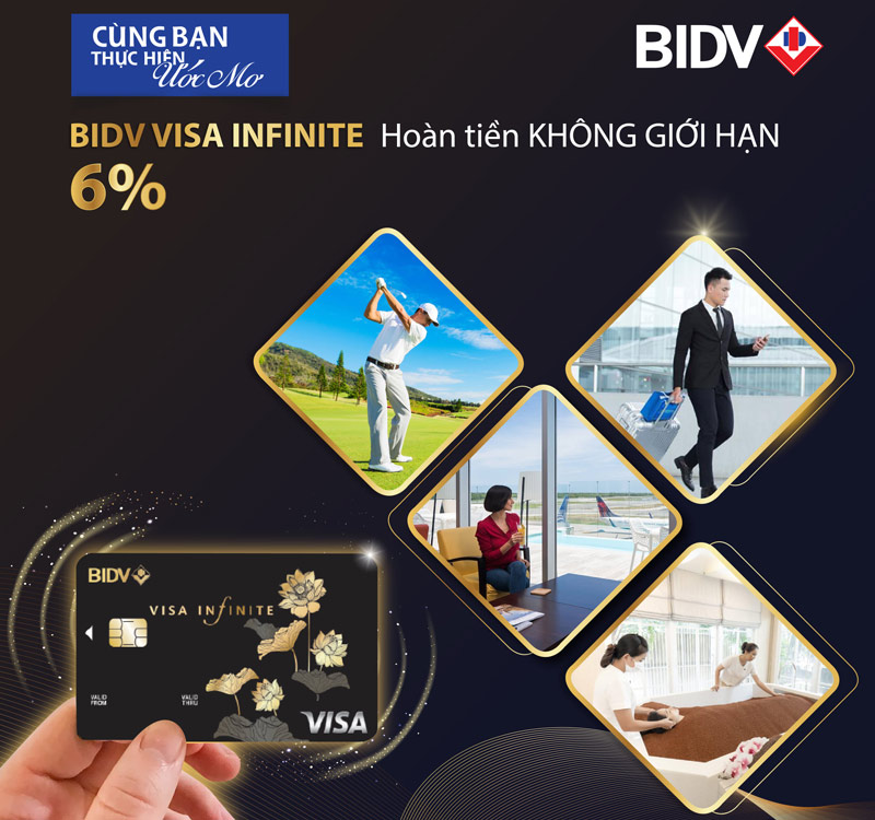 Thẻ đen BIDV mang đến nhiều ưu đãi cho khách hàng