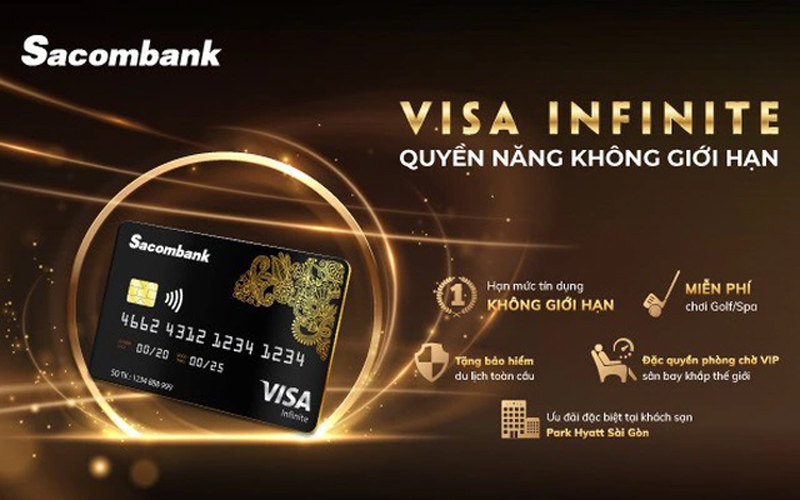 Thẻ đen Sacombank với đặc điểm nổi bật