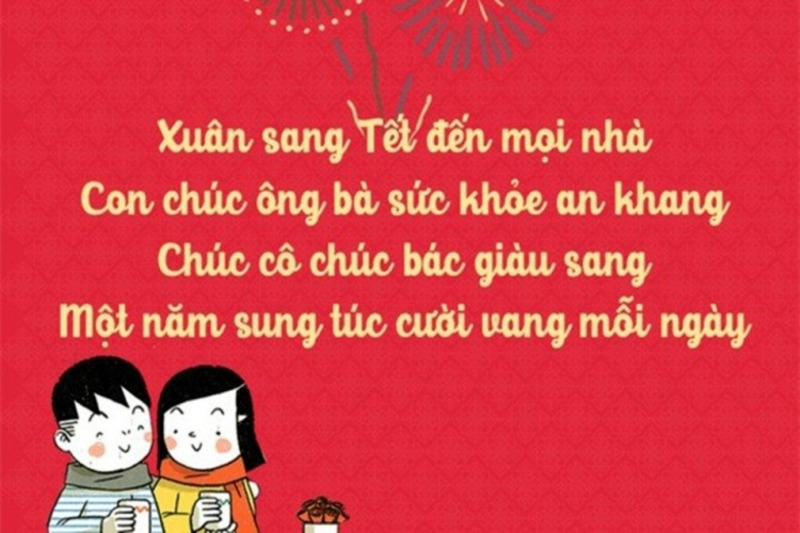 Thiệp chúc Tết ông bà, cha mẹ mẫu số 1