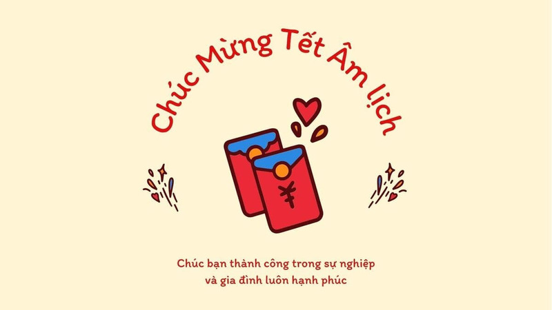 Thiệp chúc Tết dành cho đồng nghiệp, bạn bè mẫu số 4