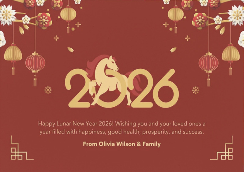 Thiệp chúc Tết dành cho công ty mẫu số 4