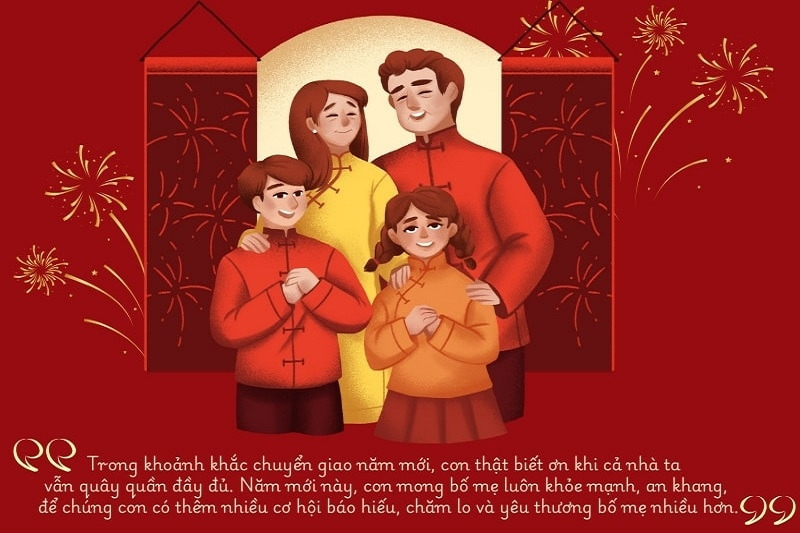 Thiệp chúc Tết ông bà, cha mẹ mẫu số 8