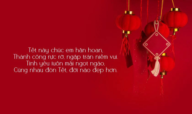 Thơ chúc Tết Dương Lịch tặng người yêu