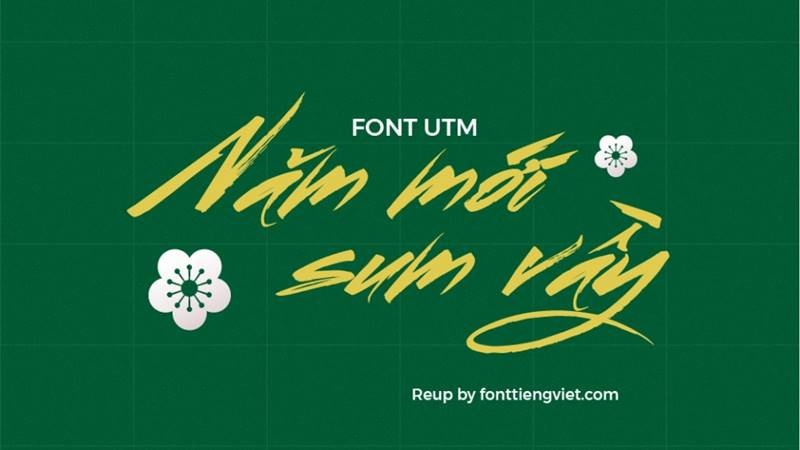 Font UTM Ông Đồ Trẻ giữ tinh thần thư pháp