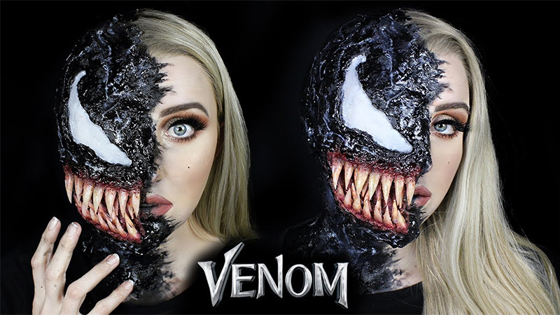 Trang điểm Halloween thành Venom