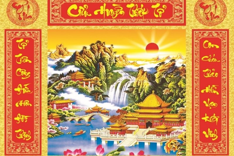 Tranh thờ Cửu huyền thất tổ