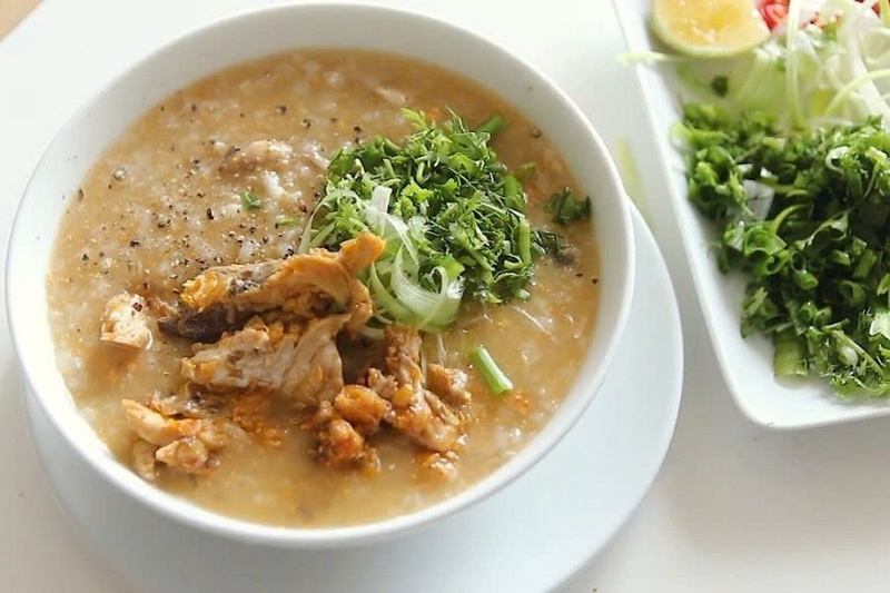 Cháo trứng cá chép bổ dưỡng