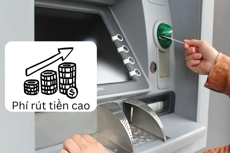 Tuy nhiên rút tiền thẻ tín dụng cũng mất phí cao