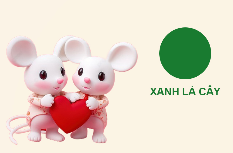 Xanh lá cây giúp người tuổi Tí vượng tình duyên 