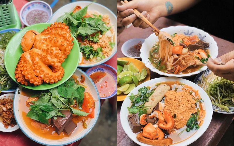 Canh bún bạch tuộc