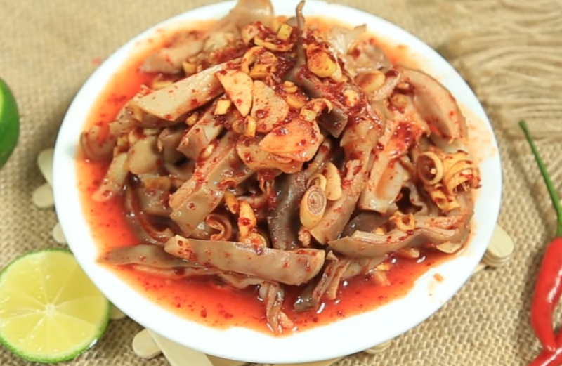 Bao tử heo ngâm mắm sả cực ngon