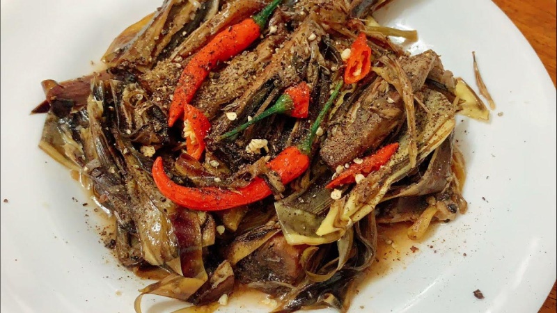 Hoa chuối kho tiêu