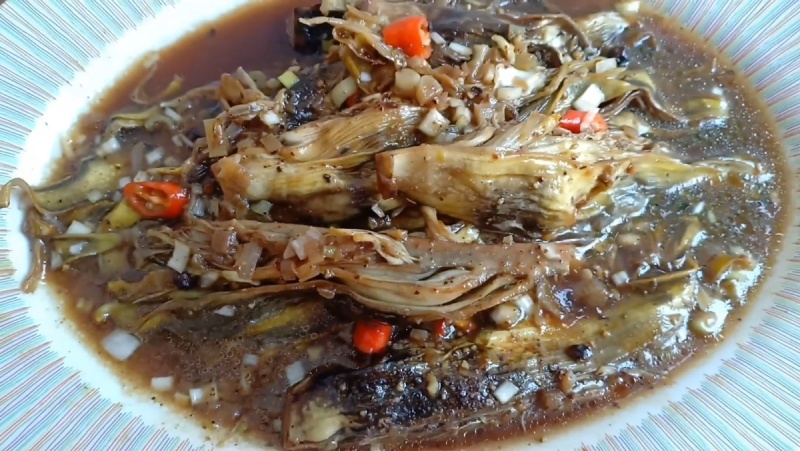 Hoa chuối kho cà