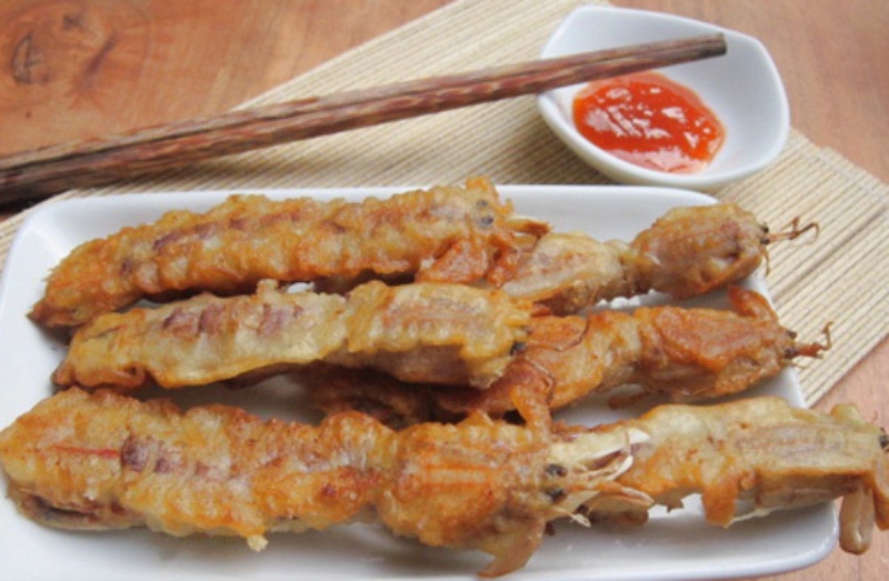 Bề bề bóc vỏ chiên bột