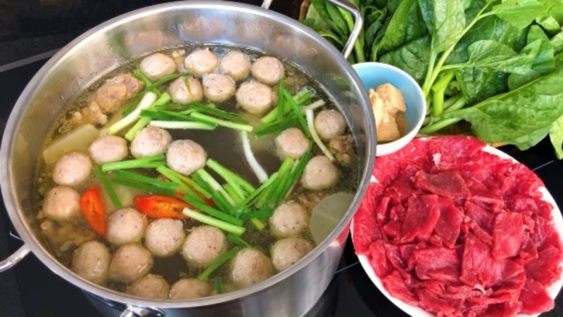 Lẩu bò viên