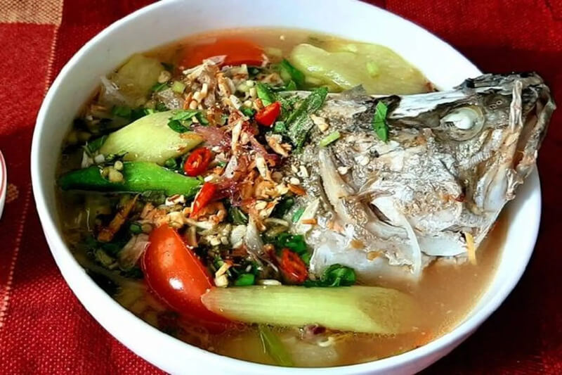 Cá chẽm nấu canh chua