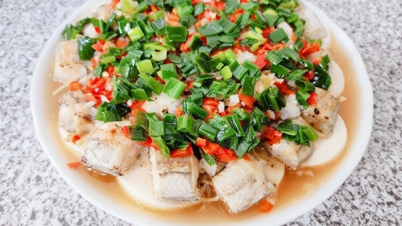 Cá khoai hấp gừng