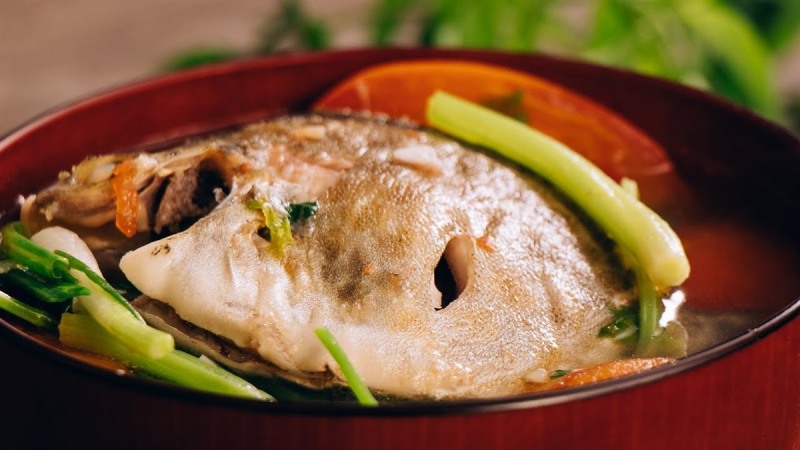 Cá nâu nấu ngót thơm ngọt tự nhiên