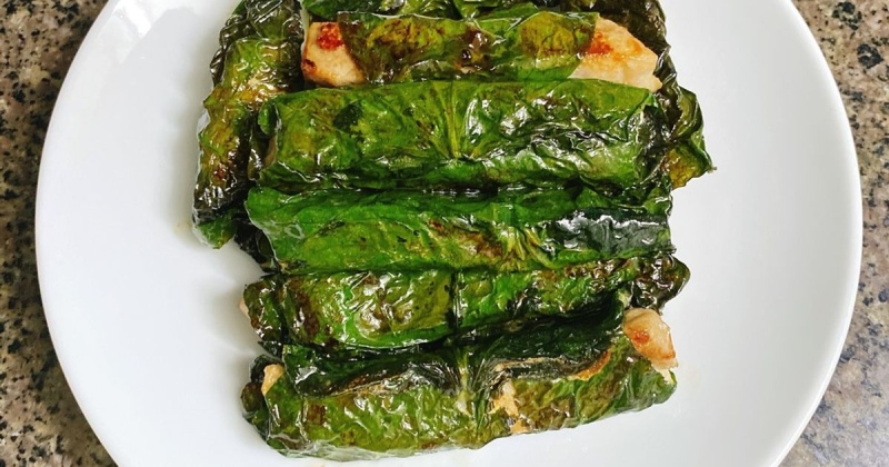 Cá ngừ cuộn lá lốt