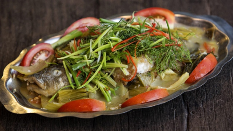 Cá rô phi om dưa