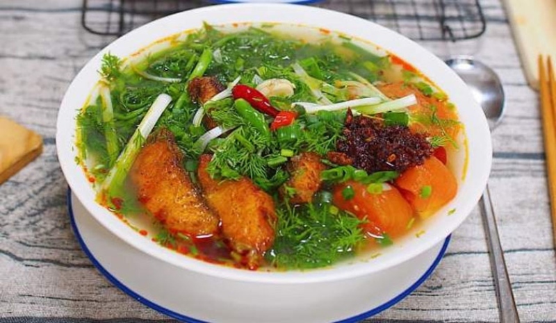 Bún cá rô phi 