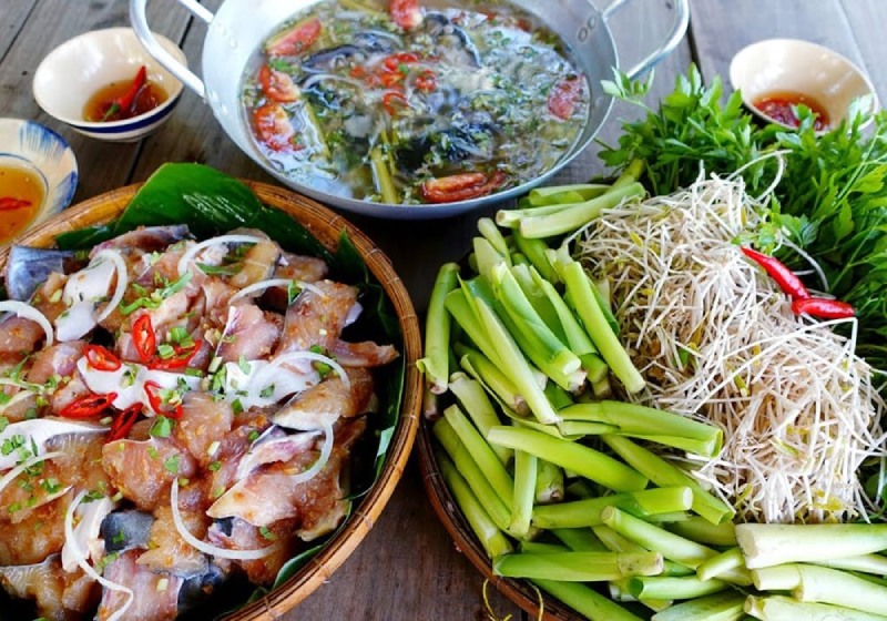 Cá tra nhúng giấm chua thanh, tươi ngon