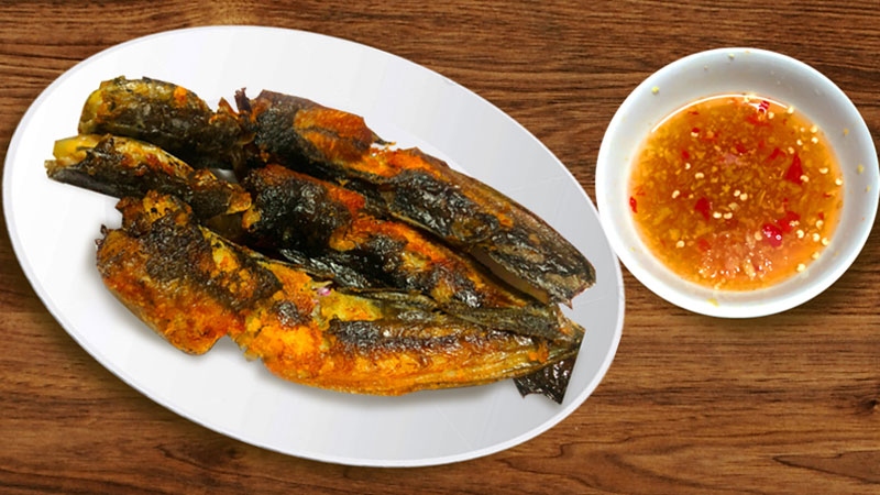 Cá trê nướng mắm gừng