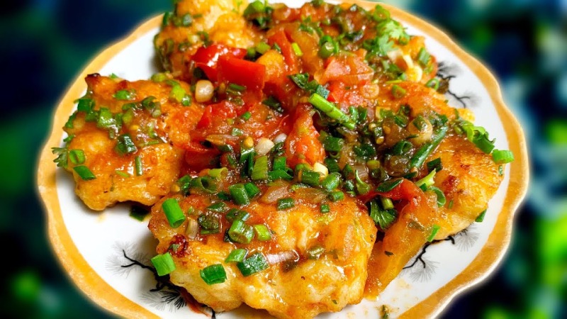 Chả mực sốt cà chua hấp dẫn