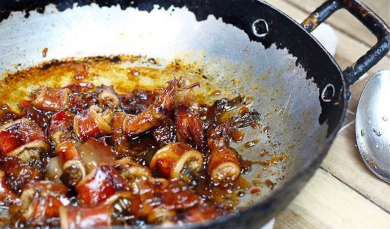 Mực muối rim mặn ngọt