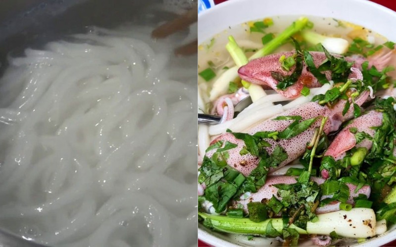 Công đoạn nấu bánh canh và hoàn thiện