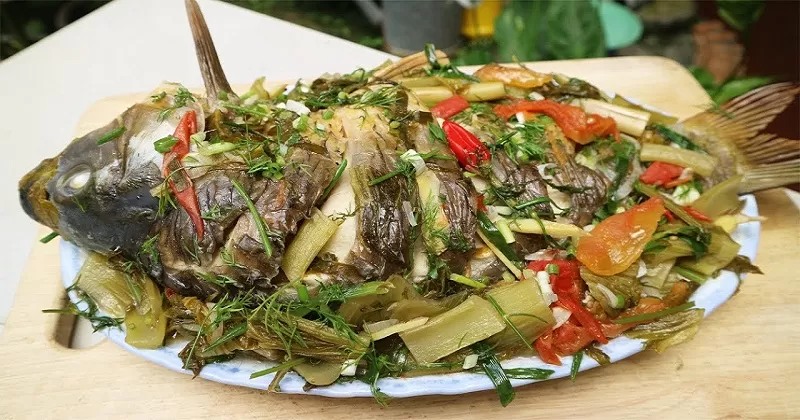 Cá mú hấp dưa bày đĩa hấp dẫn chuẩn vị