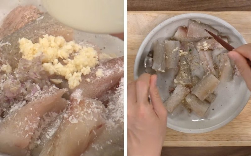 Ướp cá trong 20 phút