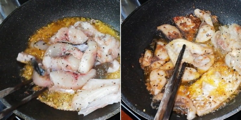 Chiên sơ cá trắm