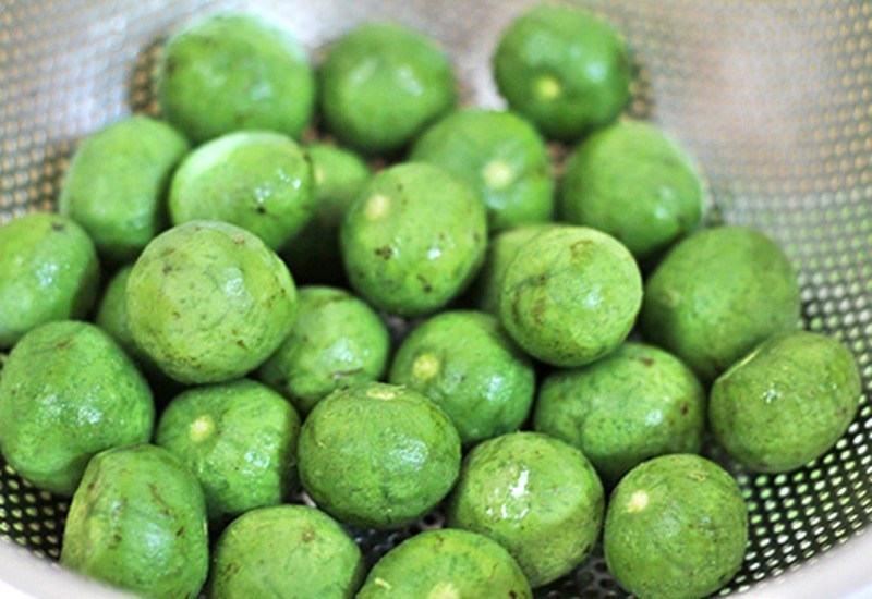 Rửa sạch sấu trước khi nấu canh