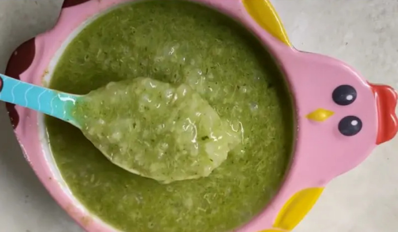 Cháo cá diêu hồng rau mồng tơi